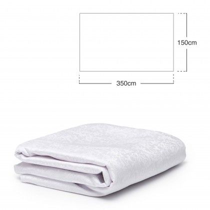 Toalha Mesa Branco 150X350cm Toalha Mesa Branco 150X350cm