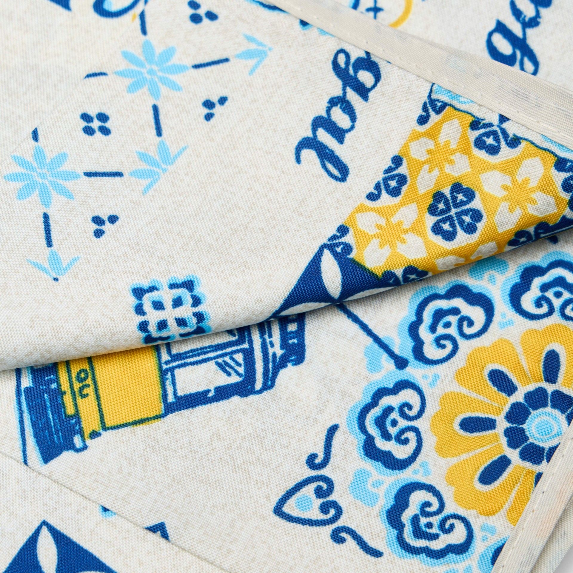 Toalha Anti Mancha Azuleijos 150X250cm