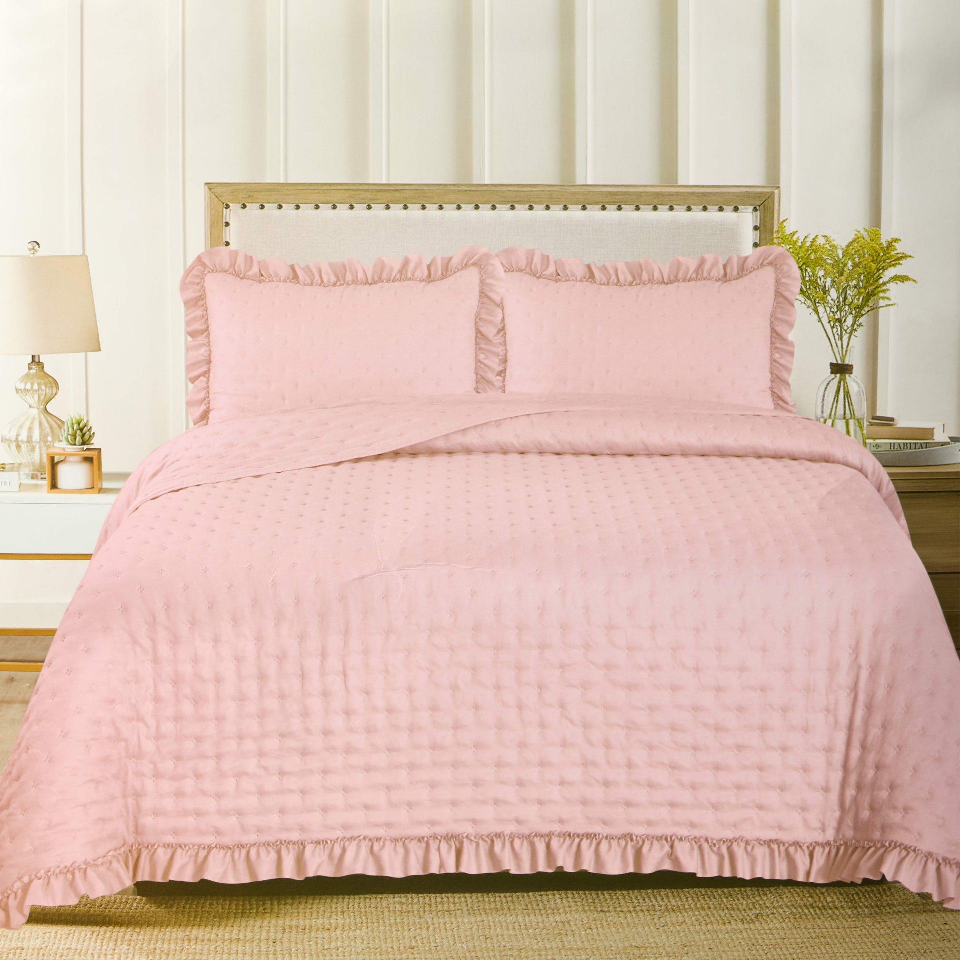 Colcha Monica Rosa 240X260cm