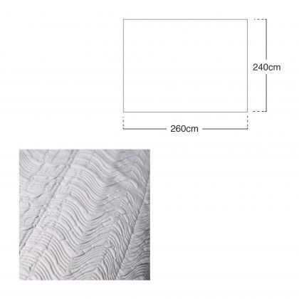 Colcha Suzy Cinza 240X260cm