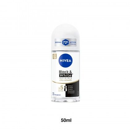 Roll On Nivea Black And White Silk  50ml