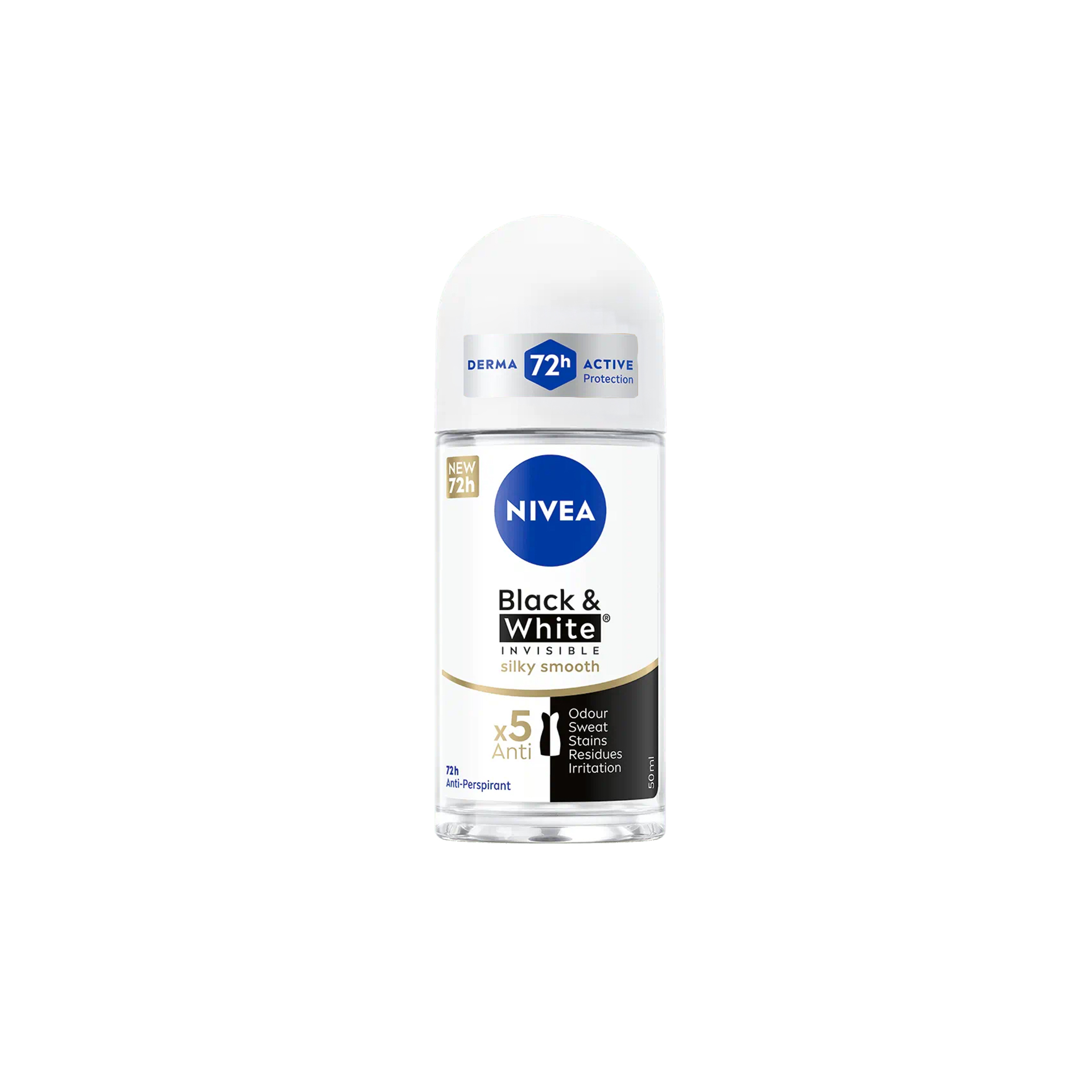 Roll On Nivea Black And White Silk 50ml