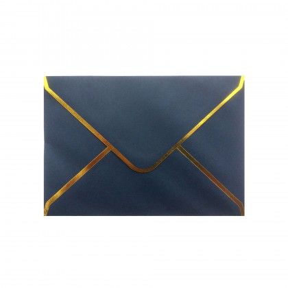 Envelope Borda Dourada 120gr 114X162mm Pack 4