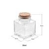 Frasco Vidro Tampa Cortiça Quadrado 80ml 5X5X8cm Frasco Vidro Tampa Cortiça Quadrado 80ml 5X5X8cm