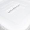 Contentor Polietileno com Tampa Quadrado Branco 60L 41.5X41.5X50cm