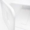 Contentor Polietileno com Tampa Quadrado Branco 60L 41.5X41.5X50cm