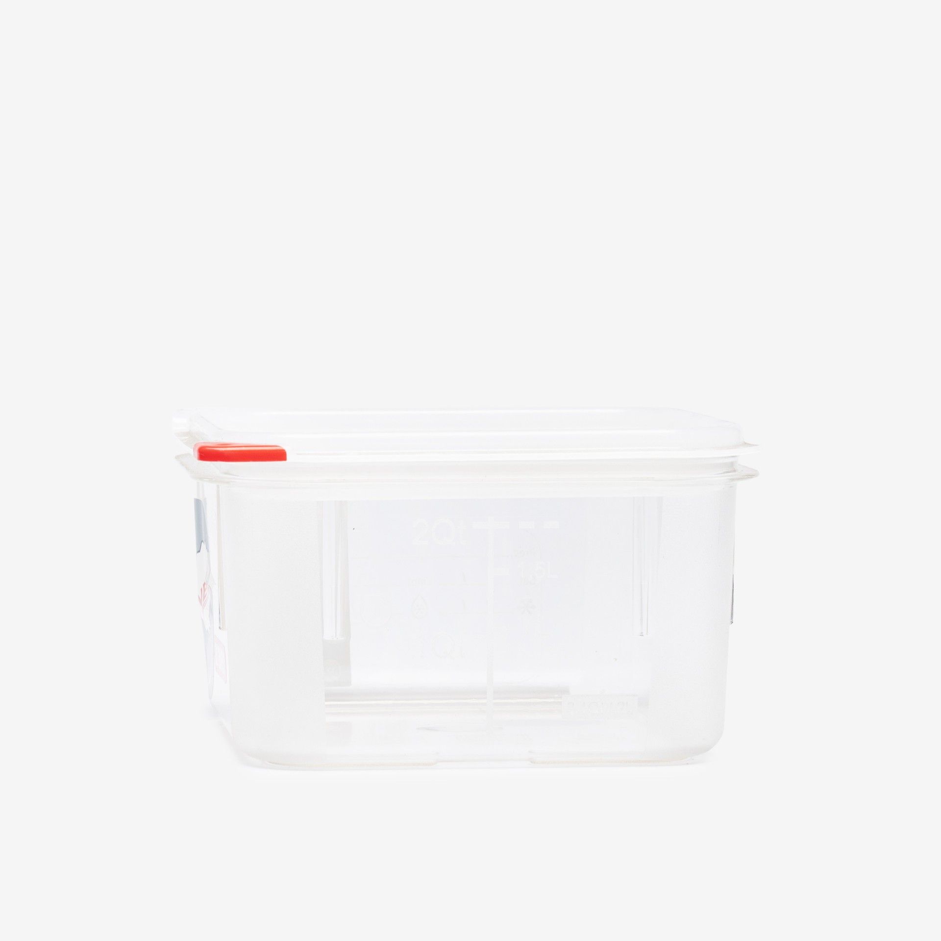 Caixa Hermética Policarbonato Quadrada 2000ml 19.5X19.5X10cm