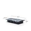 Tabuleiro Separador Talheres Gn1/1 com Tampa 53X32.5X10cm Tabuleiro Separador Talheres Gn1/1 com Tampa 53X32.5X10cm