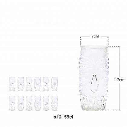 Copo Cocktail Tiki 59cl Pack 12