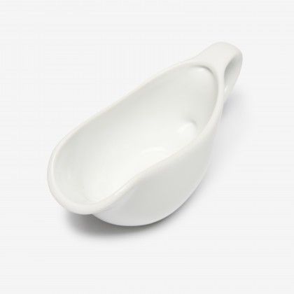 Ta�a para Molho Porcelana Salsera Branco 10cl 14X5.5X5cm