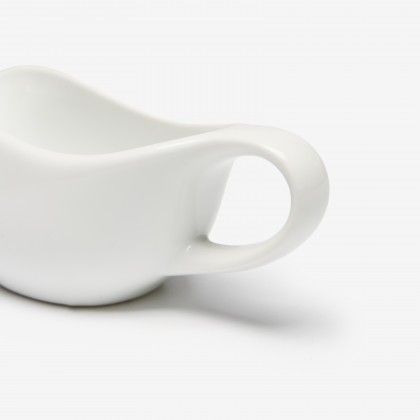 Ta�a para Molho Porcelana Salsera Branco 10cl 14X5.5X5cm