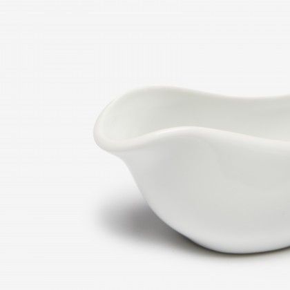 Ta�a para Molho Porcelana Salsera Branco 10cl 14X5.5X5cm