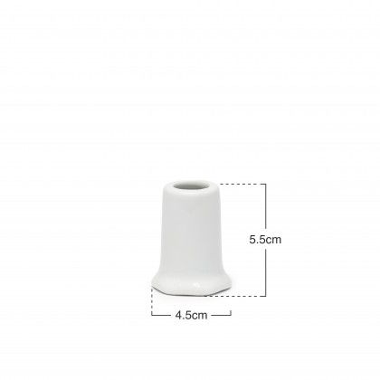 Paliteiro Porcelana Simple Branco 4.5X5.5cm Paliteiro Porcelana Simple Branco 4.5X5.5cm