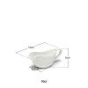 Ta�a para Molho Porcelana Salsera Branco 10cl 14X5.5X5cm