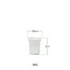 Recipiente Louça Branco 20cl 8X9cm Recipiente Louça Branco 20cl 8X9cm