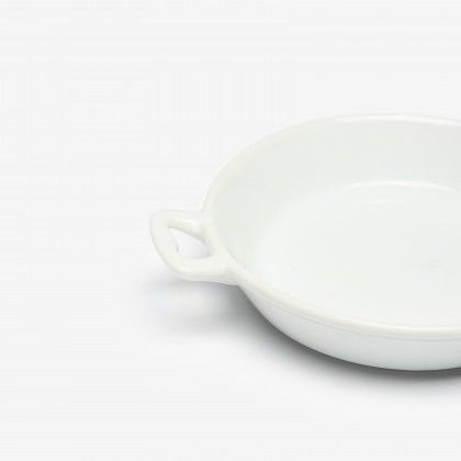 Paella Porcelana Degustacion Branco 17X13X3cm