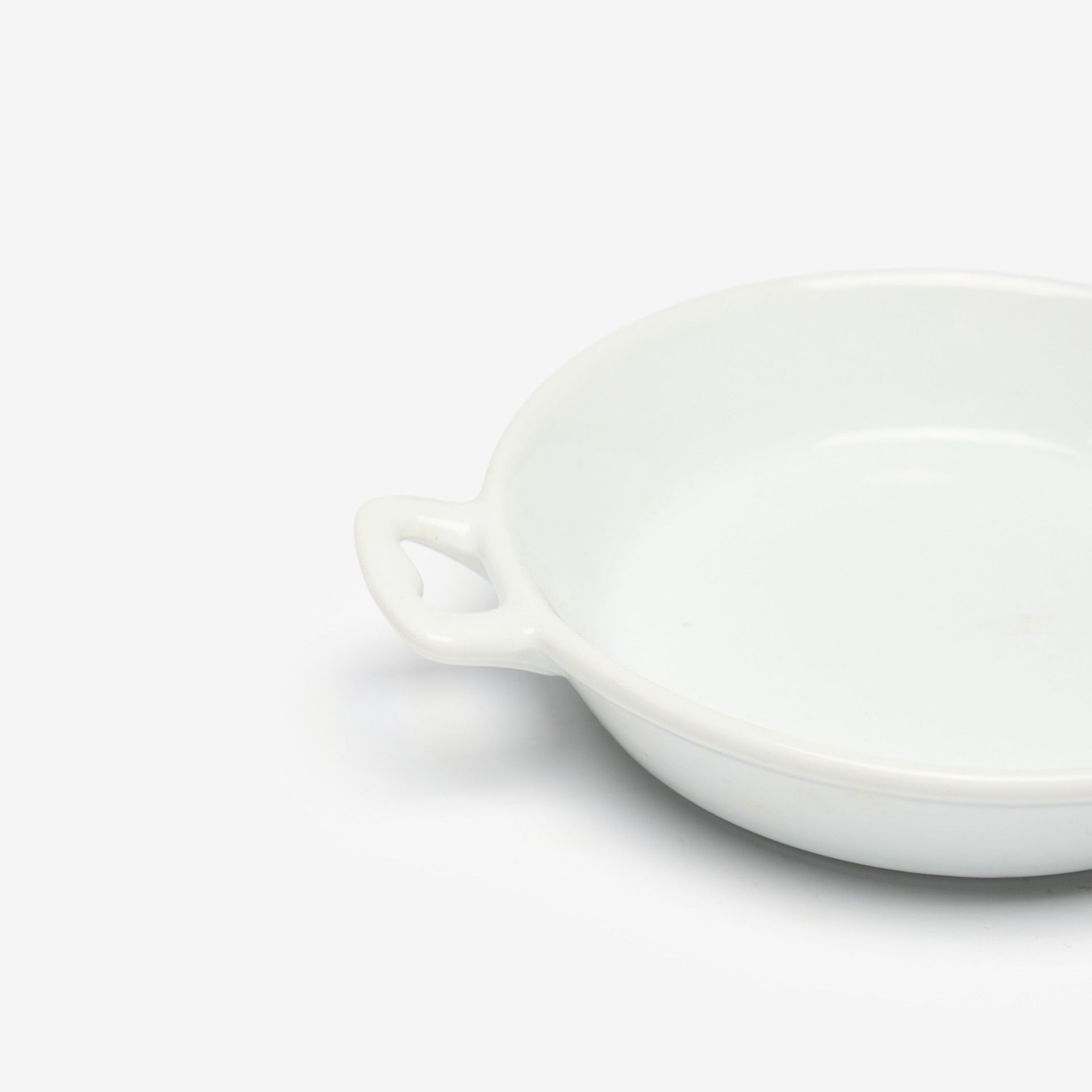 Paella Porcelana Degustacion Branco 17X13X3cm