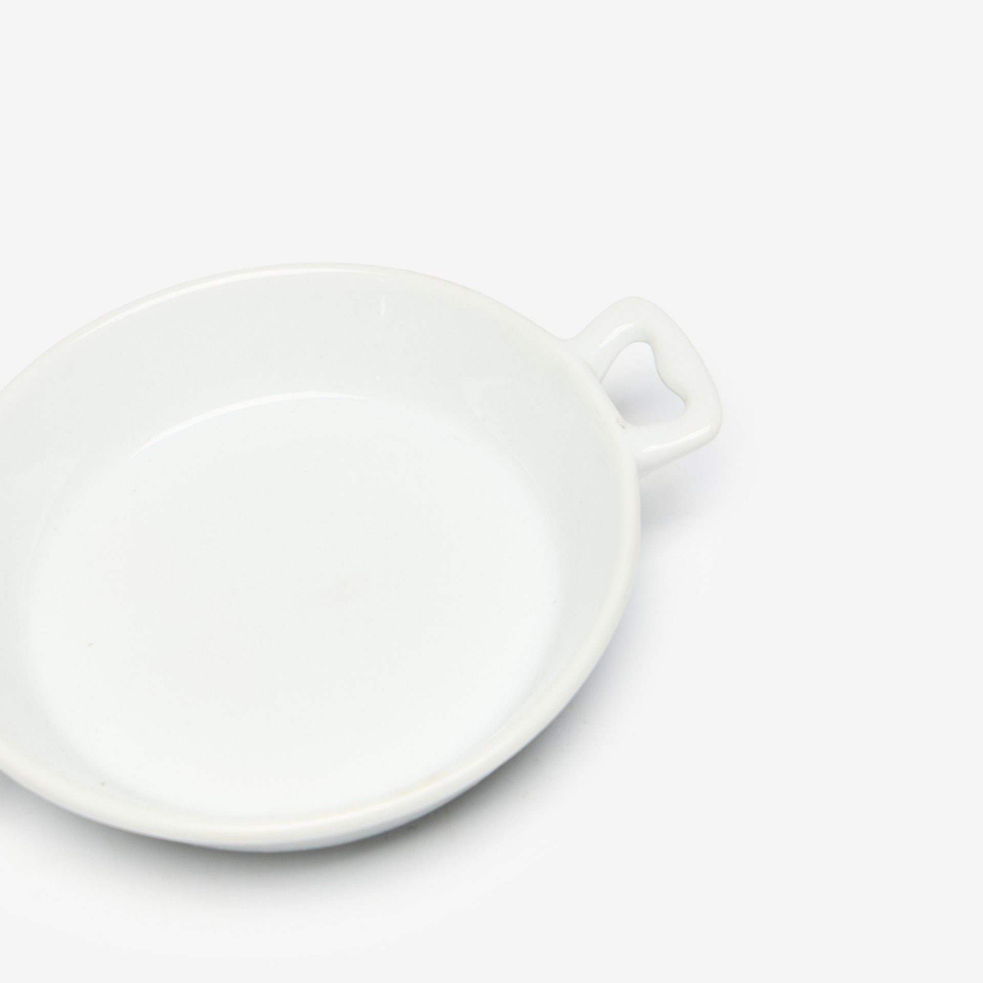 Paella Porcelana Degustacion Branco 17X13X3cm