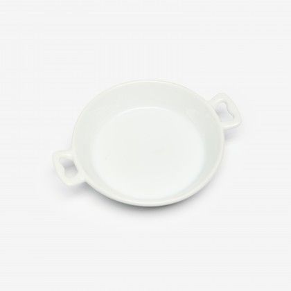 Paella Porcelana Degustacion Branco 17X13X3cm