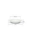 Paella Porcelana Degustacion Branco 17X13X3cm