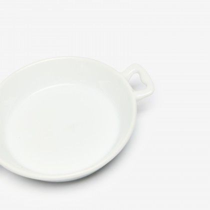 Paella Porcelana Degustacion Branco 17X13X3cm