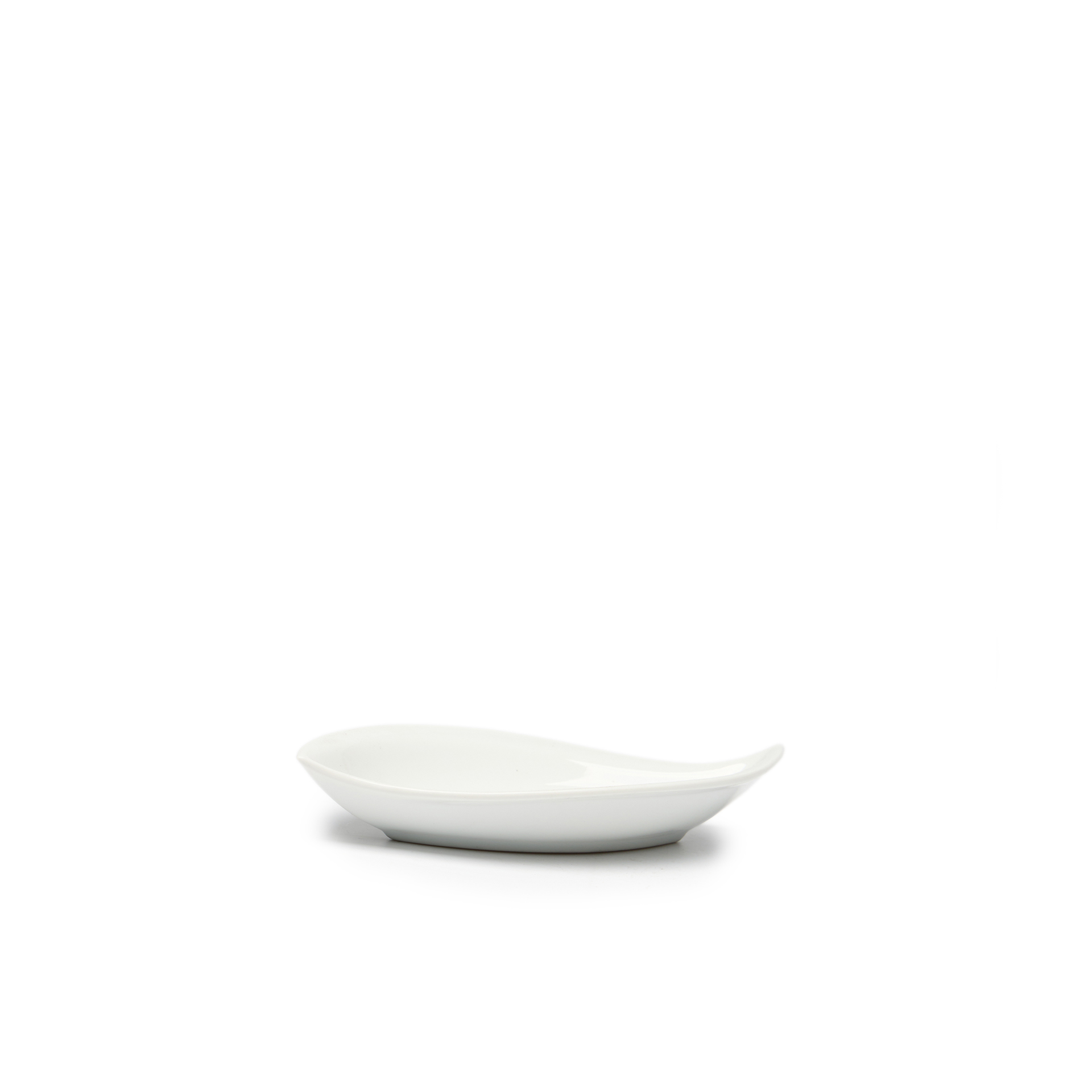Bandeja Porcelana Degustacion Branco 20X9X3cm