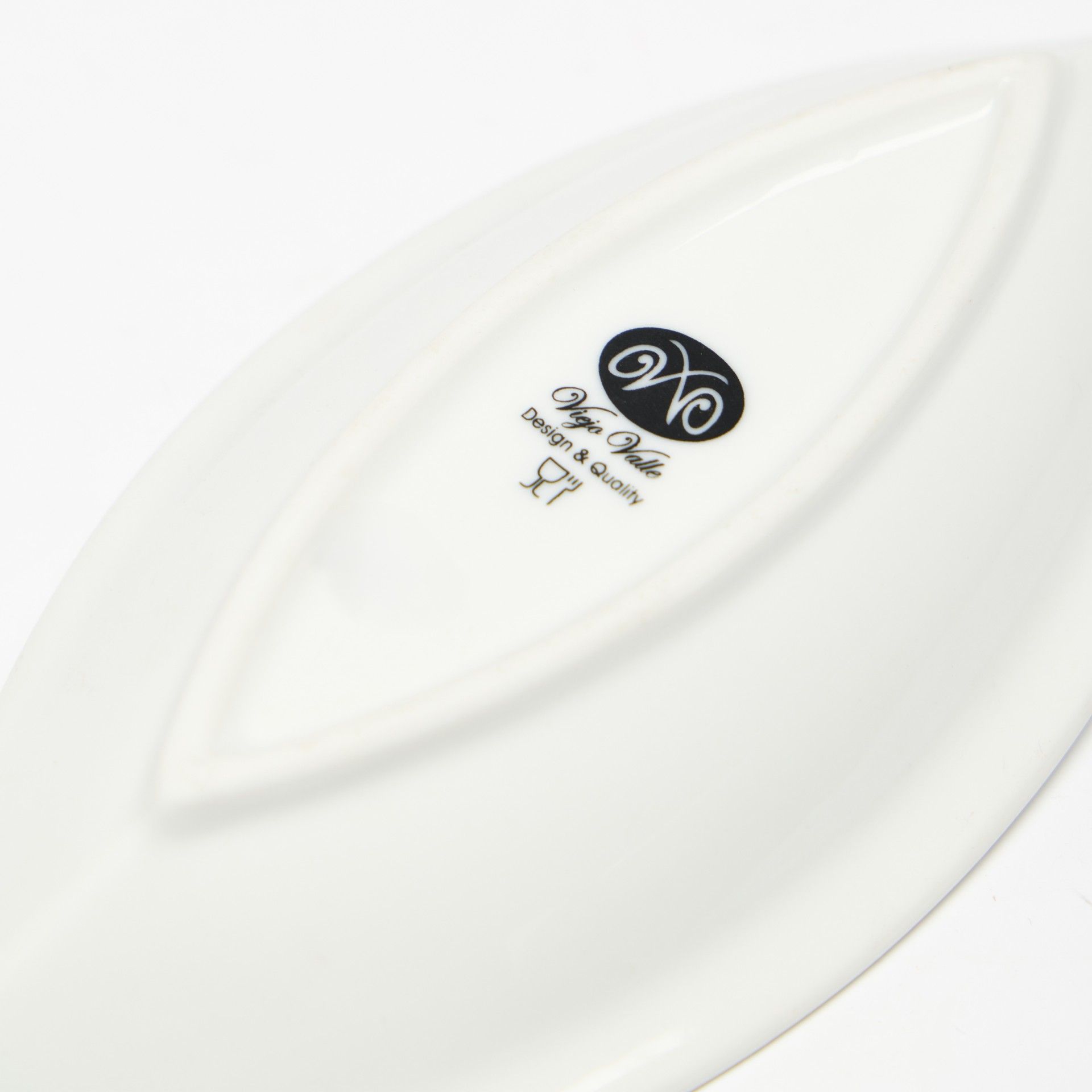 Bandeja Porcelana Degustacion Branco 20X9X3cm