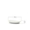 Bandeja Porcelana Degustacion Branco 20X9X3cm