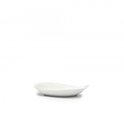 Bandeja Porcelana Degustacion Branco 20X9X3cm