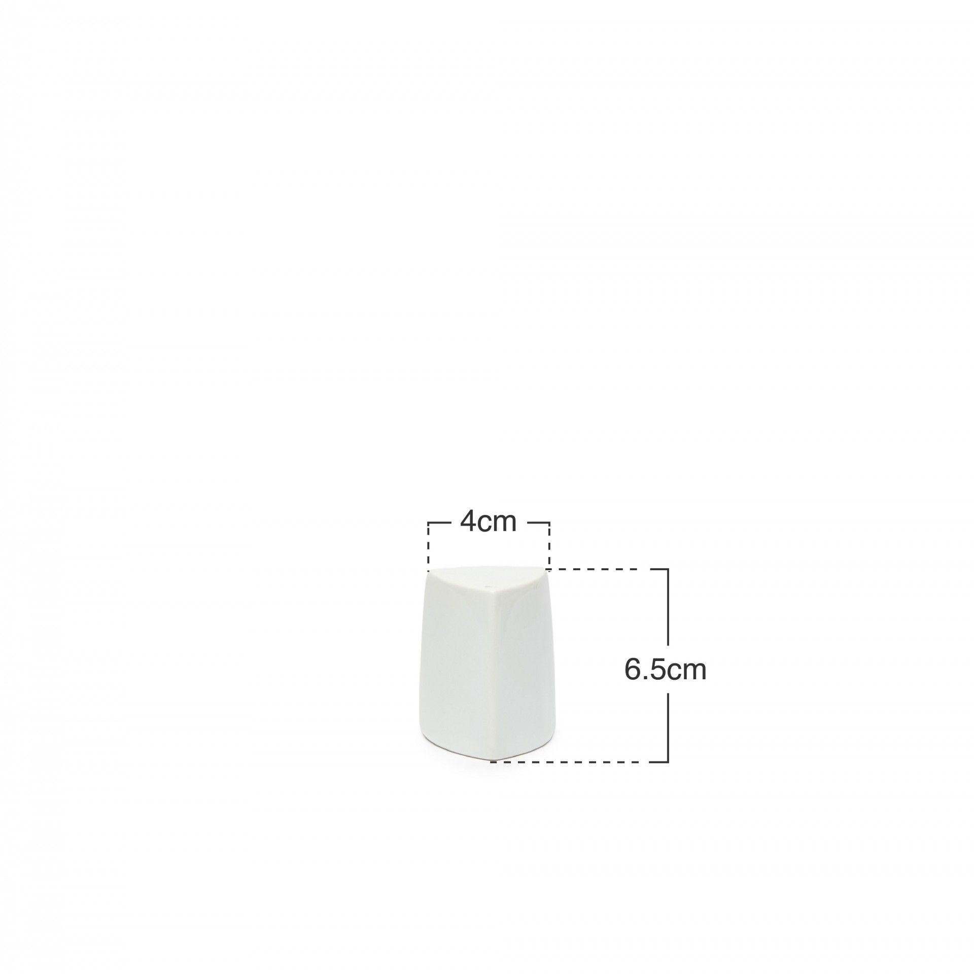 Pimenteiro Porcelana Simple Branco 4X6.5cm
