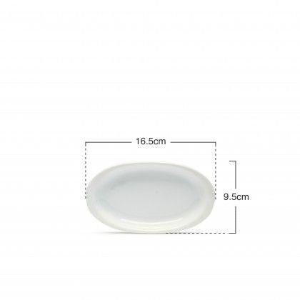 Travessa Porcelana Degustacion Branco 16.5X9.5X2cm Travessa Porcelana Degustacion Branco 16.5X9.5X2cm