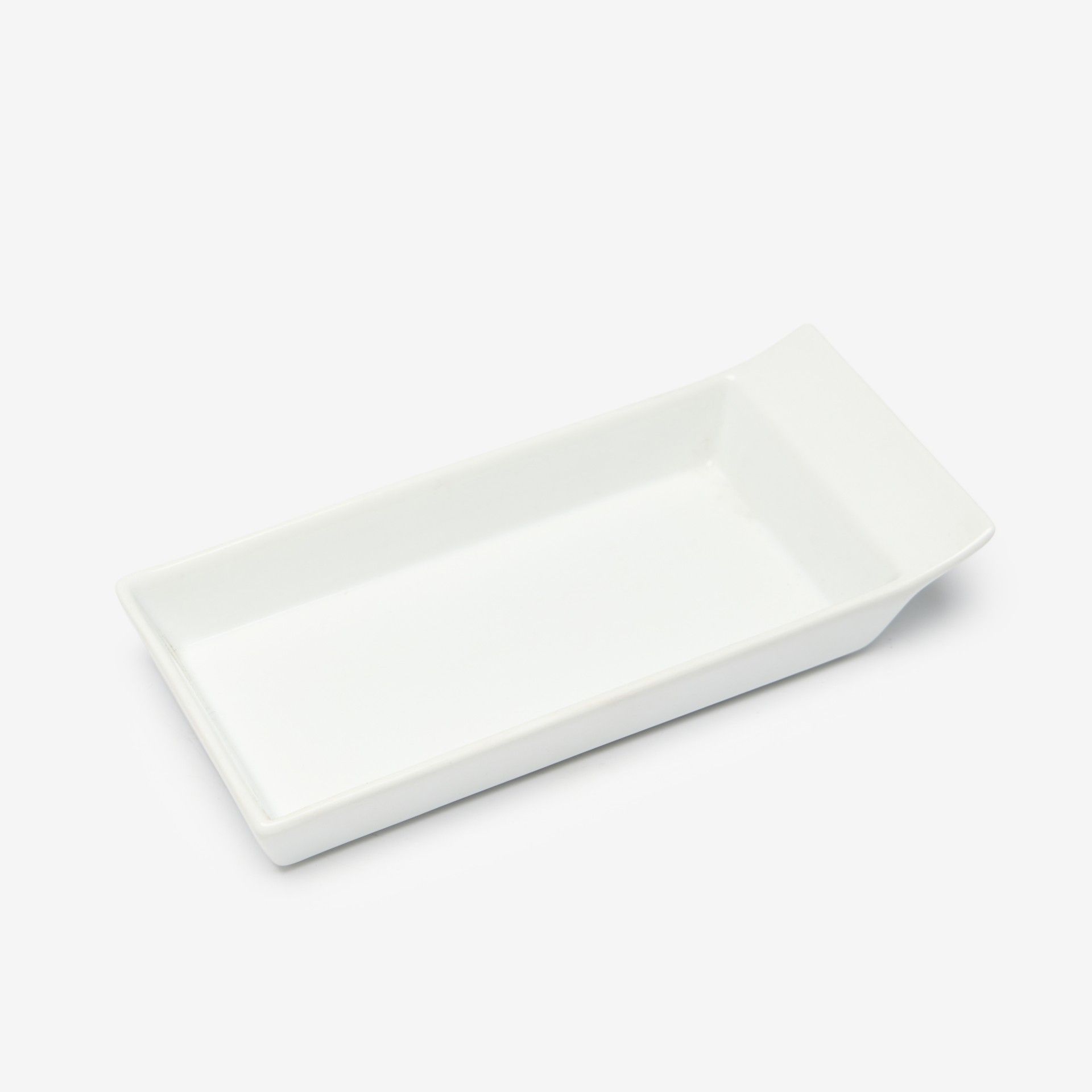Travessa Porcelana Ming com Asa Branco 20X9X3.8cm