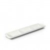Bandeja 3 Compartimentos Retangular Branco 41X9.5X3cm Bandeja 3 Compartimentos Retangular Branco 41X9.5X3cm