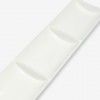 Bandeja 3 Compartimentos Retangular Branco 41X9.5X3cm Bandeja 3 Compartimentos Retangular Branco 41X9.5X3cm