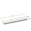 Bandeja 3 Compartimentos Retangular Branco 41X9.5X3cm Bandeja 3 Compartimentos Retangular Branco 41X9.5X3cm