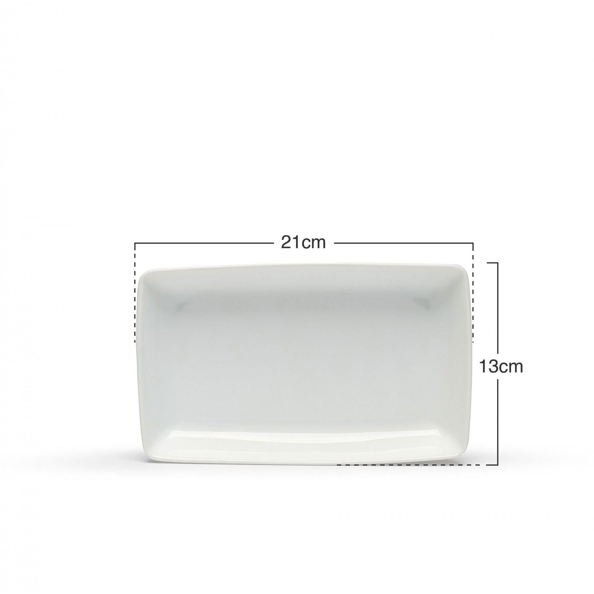 Travessa Porcelana Algarve Branco 21X13X3cm