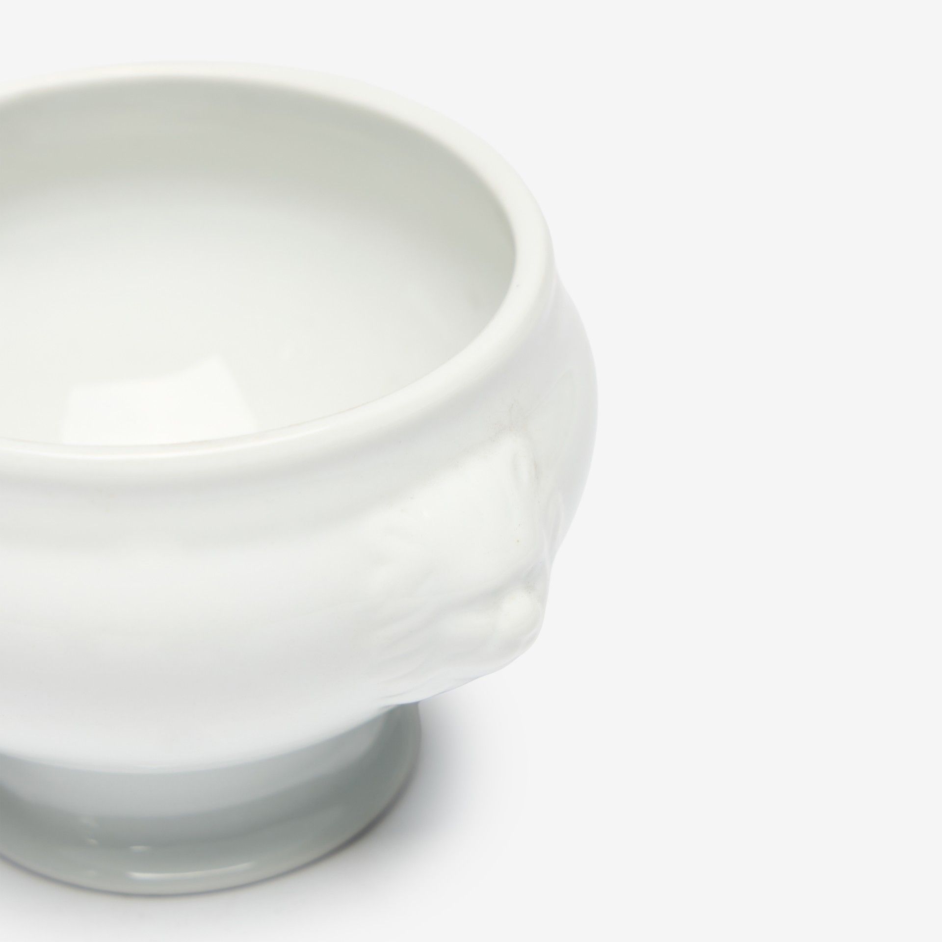 Taça Porcelana Leão Branco 44cl 11X9X9cm