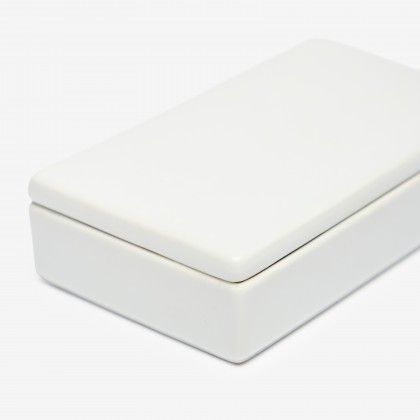 Caixa Porcelana Turismo Branco 14X8X3.5cm Caixa Porcelana Turismo Branco 14X8X3.5cm