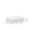 Caixa Porcelana Turismo Branco 14X8X3.5cm Caixa Porcelana Turismo Branco 14X8X3.5cm