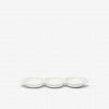 Bandeja Porcelana Degustacion 3 Divis�es Branco 29X9X2.5cm