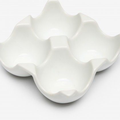 Bandeja Narino 4 Divis�es Branco 10X10X3.5cm