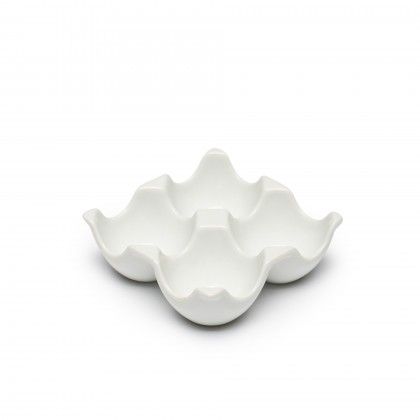 Bandeja Narino 4 Divis�es Branco 10X10X3.5cm