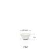 Saladeira Porcelana Rayas Branco 7.5cl 8.5X4cm Saladeira Porcelana Rayas Branco 7.5cl 8.5X4cm