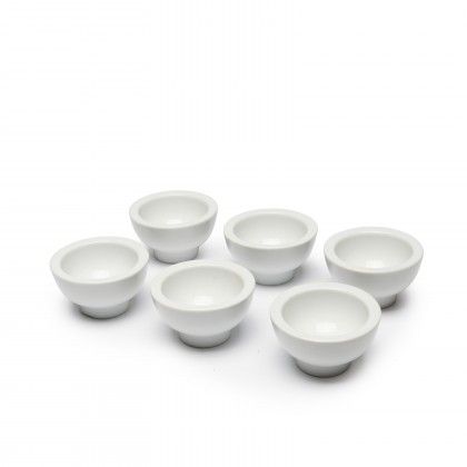 Taça Porcelana com Pé Degustacion Branco 5cl Ø7.5X4cm Taça Porcelana com Pé Degustacion Branco 5cl Ø7.5X4cm