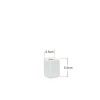 Paliteiro Porcelana Simple Branco 3.5X3.5X5.5cm Paliteiro Porcelana Simple Branco 3.5X3.5X5.5cm