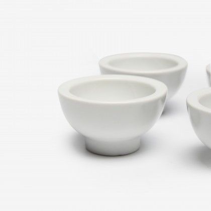 Taça Porcelana com Pé Degustacion Branco 5cl Ø7.5X4cm Taça Porcelana com Pé Degustacion Branco 5cl Ø7.5X4cm