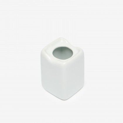 Paliteiro Porcelana Simple Branco 3.5X3.5X5.5cm Paliteiro Porcelana Simple Branco 3.5X3.5X5.5cm