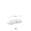 Bandeja Porcelana Degustacion com 2 Ta�as Branco 10cl