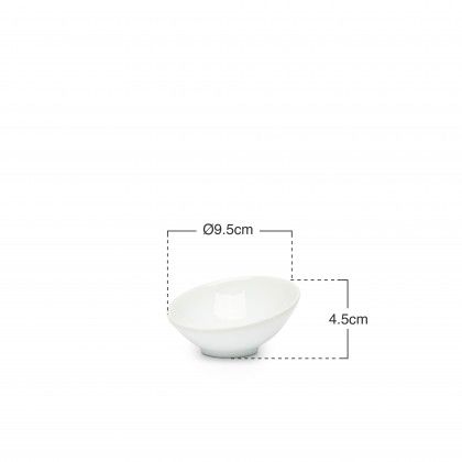 Taça Porcelana Trattoria Branco 9.5X4.5cm Taça Porcelana Trattoria Branco 9.5X4.5cm
