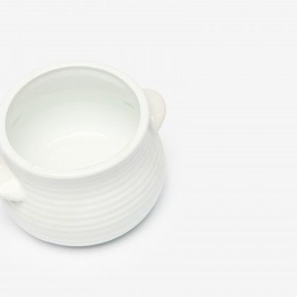 Pote Porcelana Branco 37cl 13.3X11X7.8cm Pote Porcelana Branco 37cl 13.3X11X7.8cm